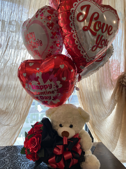 Forever Love Bear With Balloons