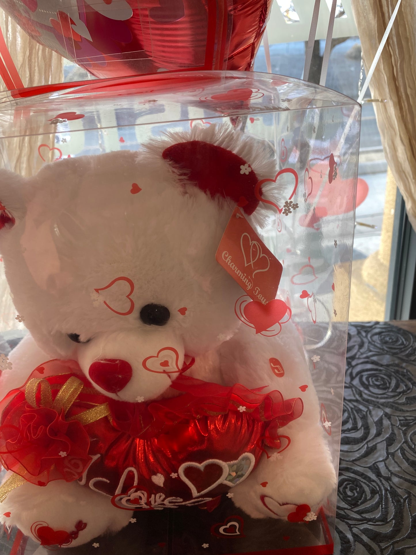 Musical Love Bear With Balloons